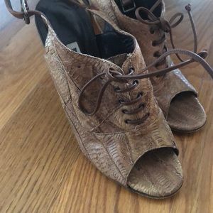 Manolo Blahnik Snakeskin Heels